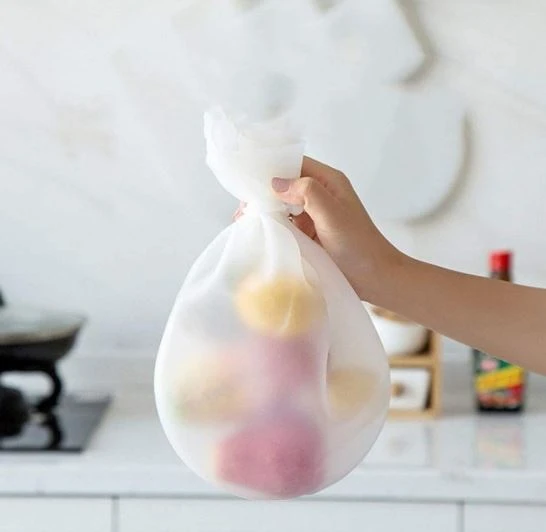 Silicone dough kneading bag