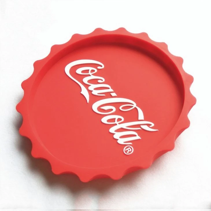 Advertising PVC Beer Coaster Bottle Cap Shaped