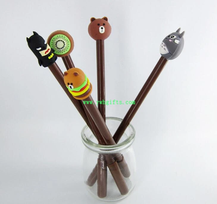 New Style 3D PVC Rubber Pencil Topper