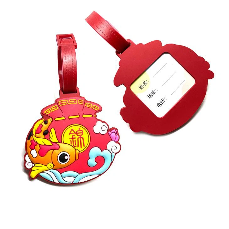 Creative Cartoon PVC Luggage Tag Promotion Gifts